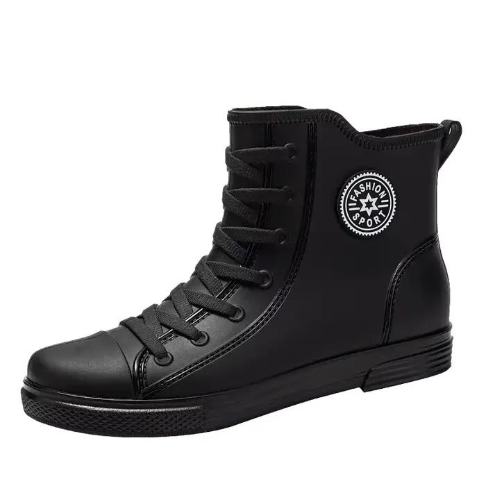 Bottes de pêche courtes imperméables anti-dérapantes chaudes pour hommes style allemand - Chaussures cuisine
