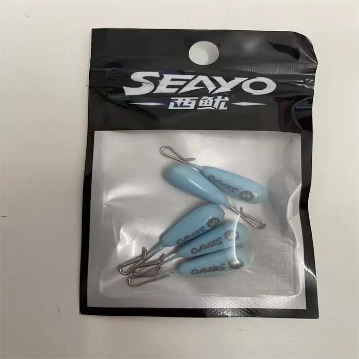 Contrepoids en forme de goutte d'eau 5g et 10g pour pêche EGI aux calamars et crevettes technique et précision