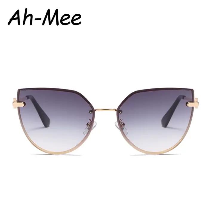 Lunettes de soleil vintage femme pêche sans monture anti-lumière protection UV400 pour randonnée