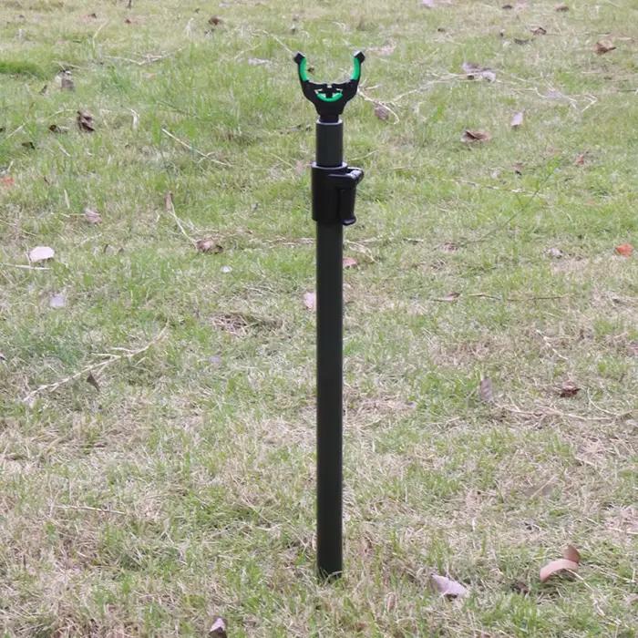 2 pièces supports de canne à pêche aluminium pod bankstick accessoires carpe pêche