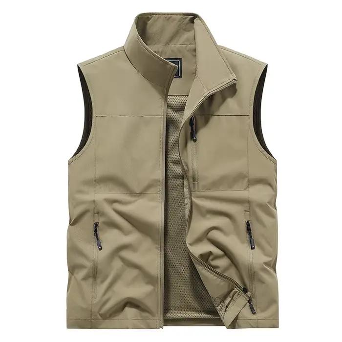 Veste décontractée FGKKS 2024 pour homme, parfaite pour la pêche, avec grandes poches et design qualité