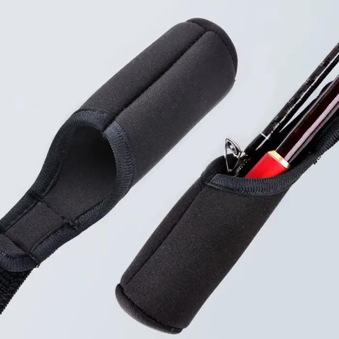 Ceinture porte-cannes de pêche avec bandoulière et strap pour maintenir les cannes