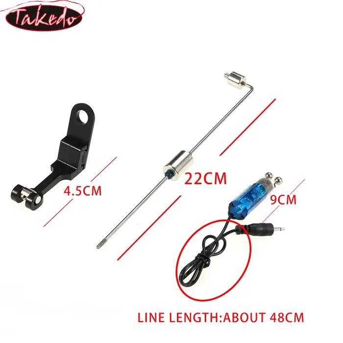 Alarme de touche lumineuse TAKEDO YD01 avec récepteur signal et support 4 couleurs pêche nocturne