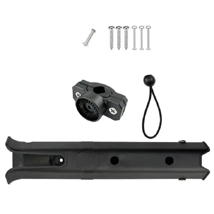 Support canne pêche réglable avec tube et pince pour bateau kayak yacht fixation facile et stable