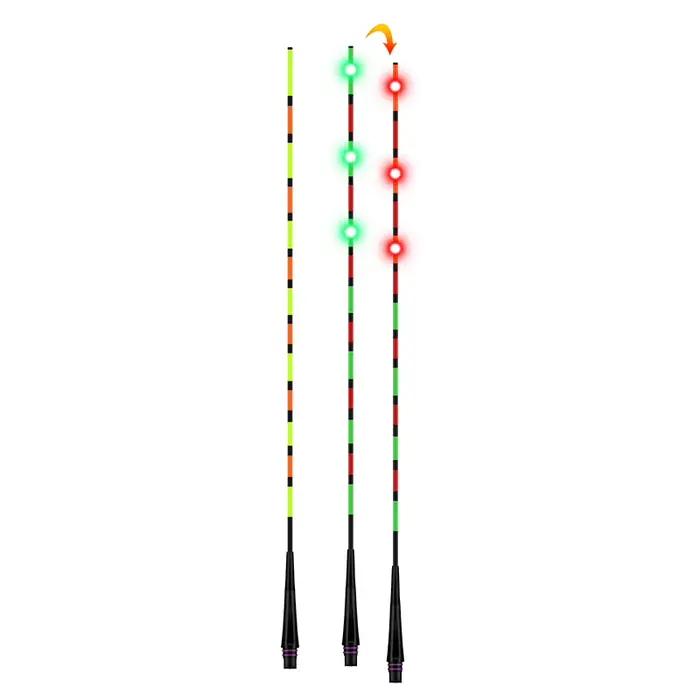 Flotteur lumineux à capteur gravité avec queue LED changeante pour pêche en mer accessoires