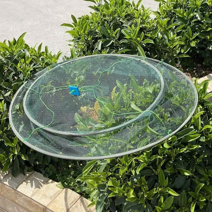 Filet de pêche pliable grand modèle 80/100 cm pour écrevisses, crevettes et appâts - Réservoir, étang, extérieur