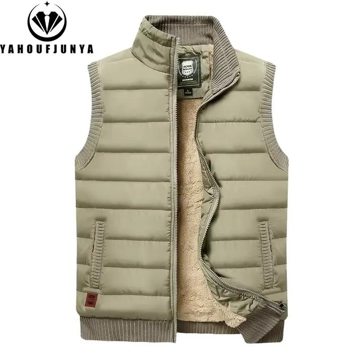 Gilet chaud pêche hiver homme - Veste sans manches coupe-vent pour pêche en automne et hiver