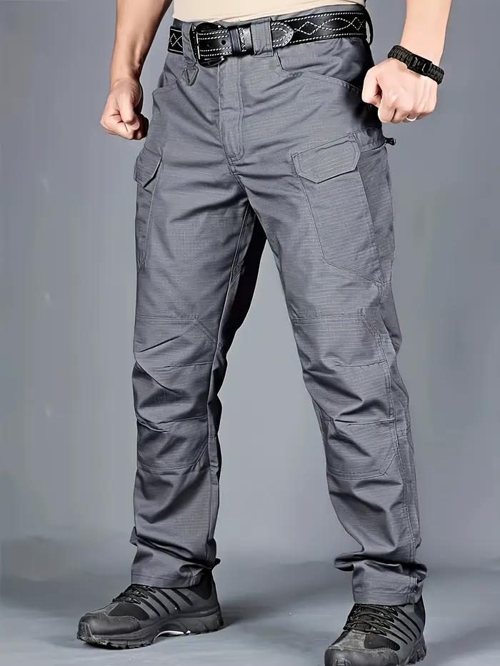 Pantalon cargo grande taille été léger pêche confort poches latérales hommes grands