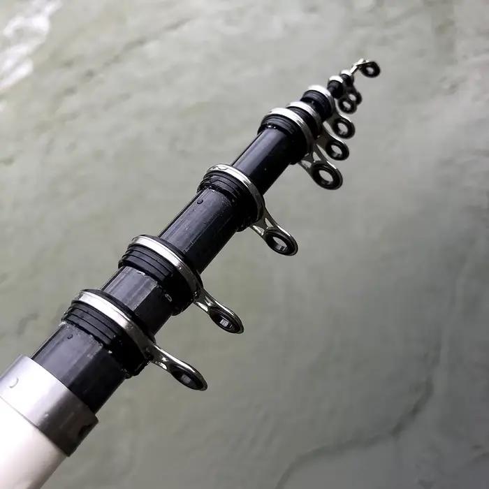 Canne télescopique carbone portable 3.6-6.3m puissance M - Pêche mer bateau rock voyage robuste
