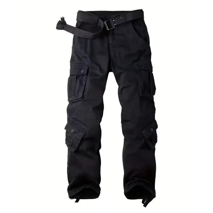 Pantalon cargo camouflage pur coton droit loose travail résistant pêche chasse randonnée