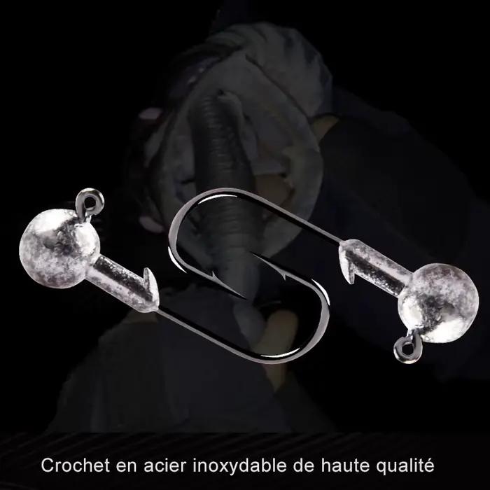 Tête plombée Jig MEREDITH 1g à 22g pour pêche du brochet et leurres