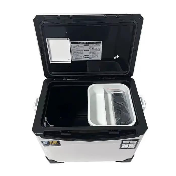 Glacière de pêche 10L à 48L avec aérations portables - Bac de rangement équipement pêche - Conservation poissons