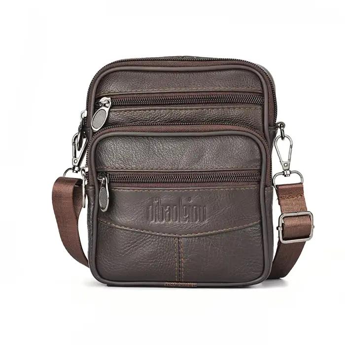 Sac messager cuir homme pêcheur professionnel rangement accessoires pêche voyage affaires quotidien