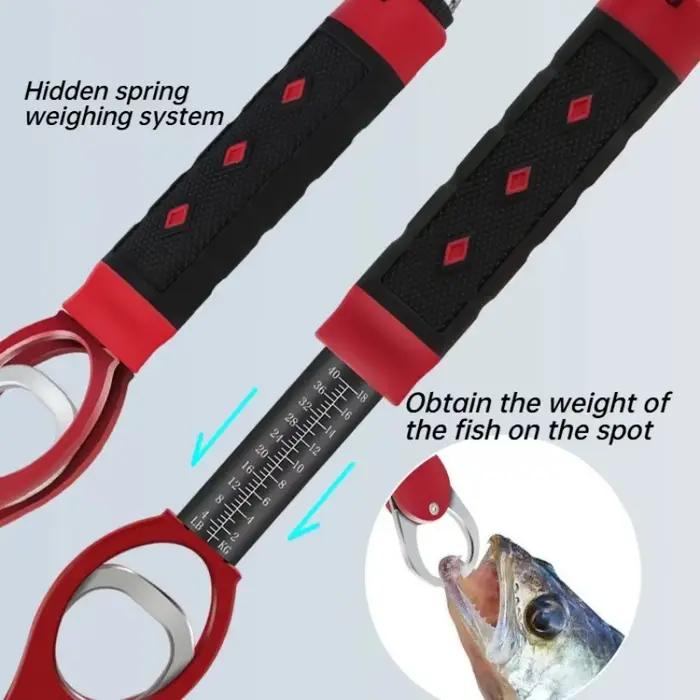 Pince à peser et décrocher poisson en alliage aluminium MIHJUSFDH - Pèse-poisson portable avec coupe ligne et dégorgeoir