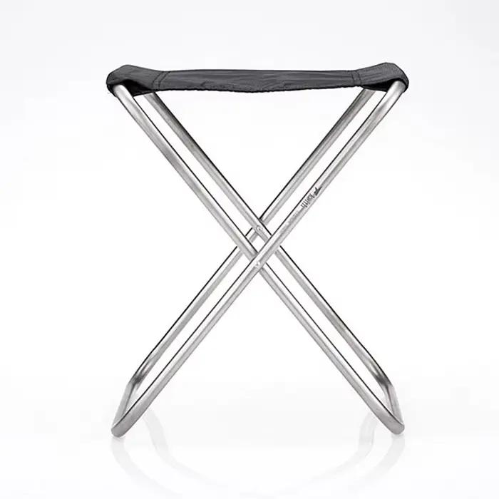 Tabouret de pêche KEITH titane ultraléger 325g - Chaise pliante camping extérieure anti-rouille haute résistance