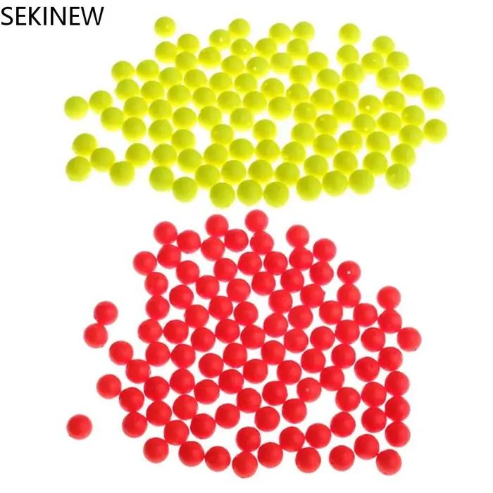 50 billes flottantes fluorescentes pour la pêche, indicateurs de touche en mousse, accessoires de pêche en