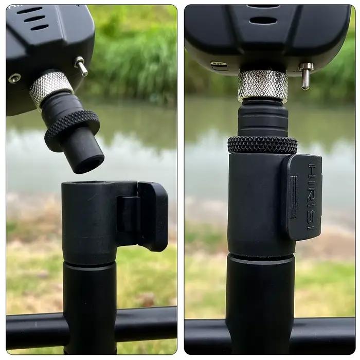Connecteur rapide aluminium Hirisi AQ211 pour alarmes pêche - Accessoire pod et bank sticks