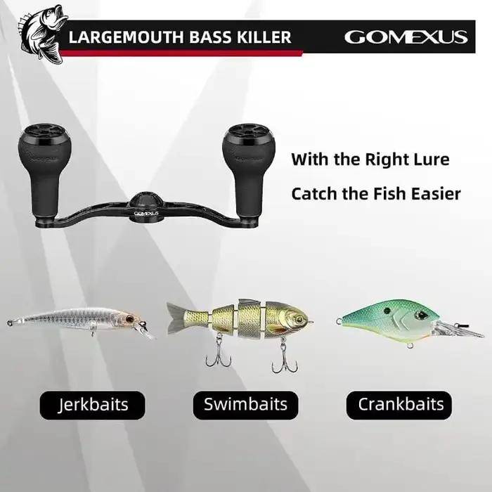 Poignée Gomexus TPE 27mm antidérapante pour moulinets Shimano Daiwa pêche en bateau océanique roche plage lac rivière occasions spéciales