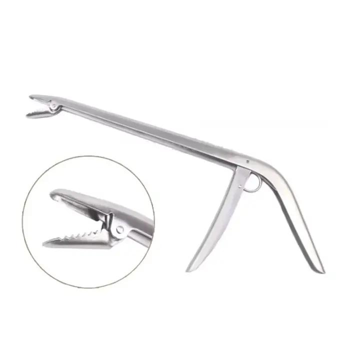 Stainless Steel Unhooking Device Fish Clamp Clip Catch Remover Plier Fishing Hoo