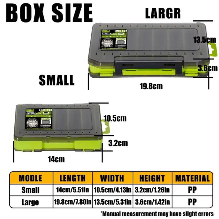 Boîte à pêche compacte double face SAMOLLA - Organisation optimale pour leurres, hameçons et appâts