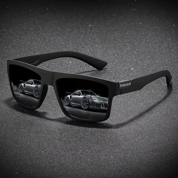 Lunettes de soleil vintage carrées polarisées pêche conduite - Design luxe UV400 homme femme