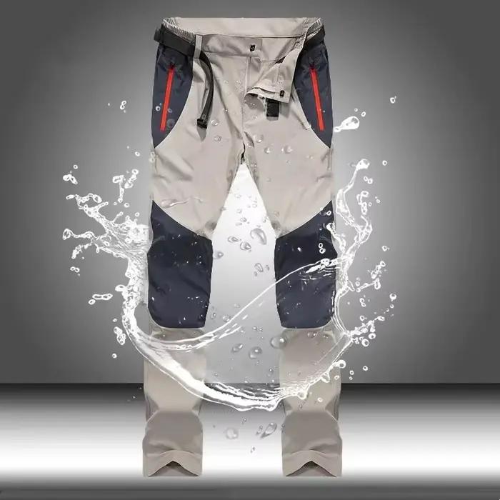 Pantalon cargo printemps été pêche imperméable séchage rapide - Taille 4XL homme outdoor trekking