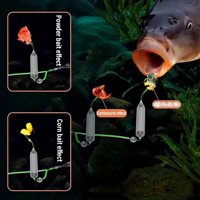 Montages carp flottants prêts à l'emploi hameçons Iseni tailles 3-11 pour pêche en surface