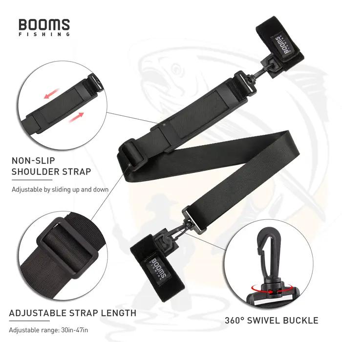 Sangle de transport pour canne à pêche Booms Fishing RS4 - Bande magique en nylon sécurisée