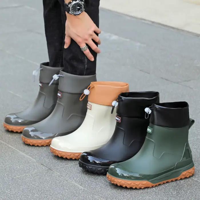 Bottes de pêche imperméables hommes antidérapantes 2026 - Chaussures caoutchouc travail cuisine résistantes
