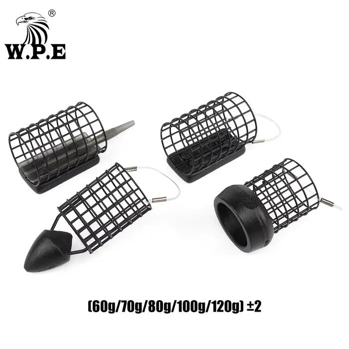Cage feeder acier WPE 60-120g pour pêche carpe méthode feeder rig appâts longue distance