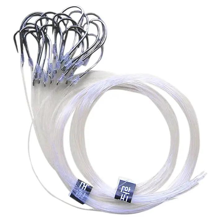 Hameçons de pêche mer avec têtes plombées appâts lignes montées acier carbone accessoires pêche carnassiers