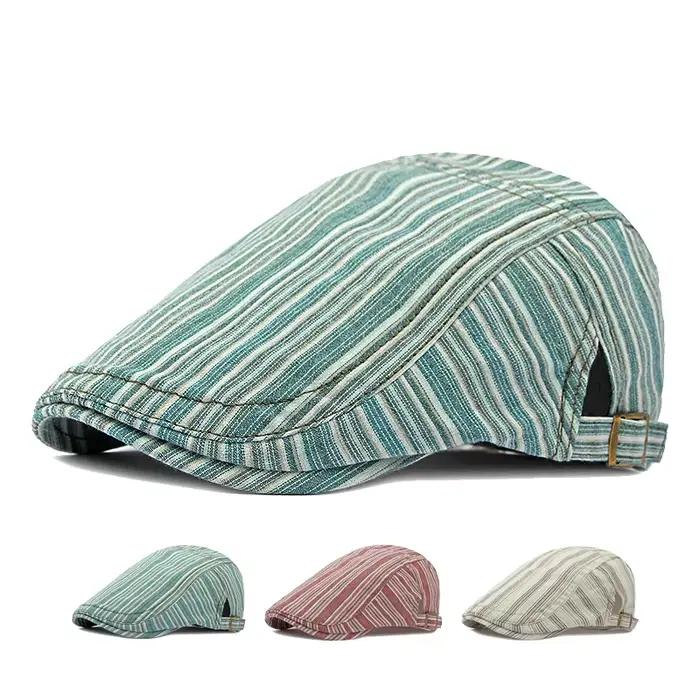 Chapeau newsboy pêche vintage - Flat cap irlandais pêche chasse ajustable respirant