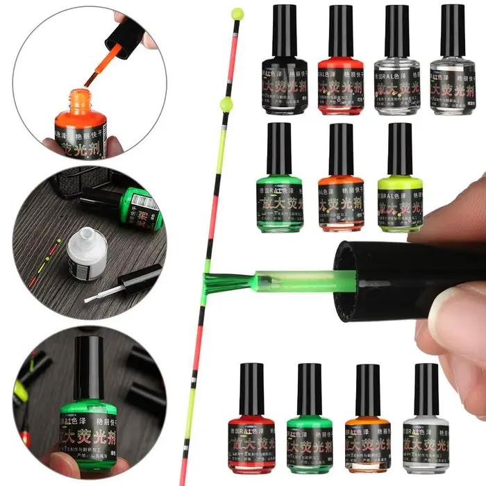 Flotteurs de pêche fluorescents avec queue peinte pour une visibilité accès en eau trouble