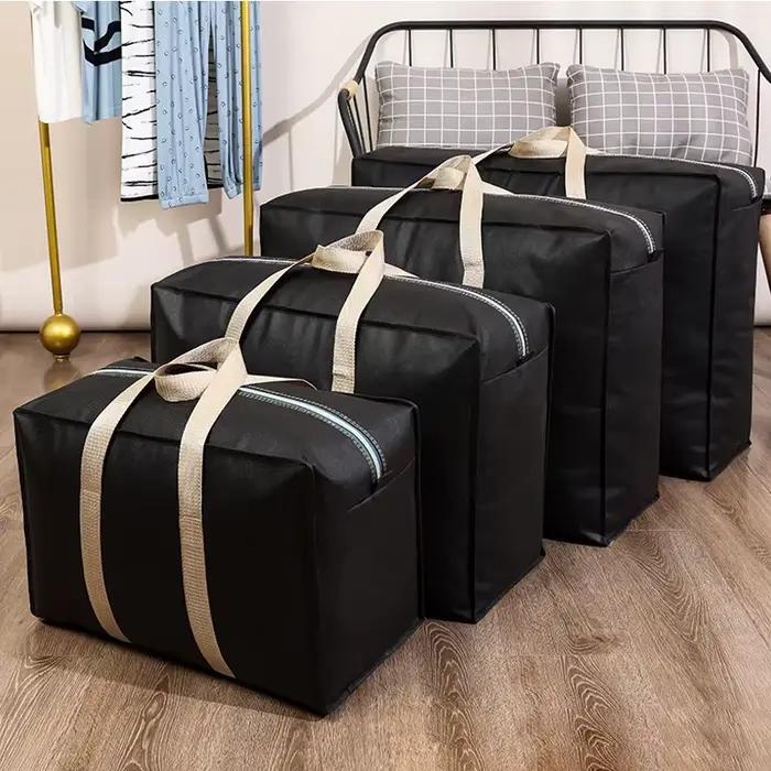 Sac de déménagement étanche extra large 80x55x25cm - Pliage lavable rangement maison non-tissé cubes