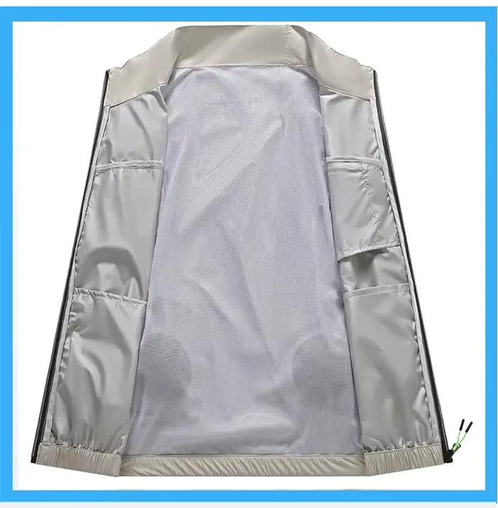 Gilet rafraîchissant climatisation portable pêche été ventilateur rechargeable prévention coup de chaleur