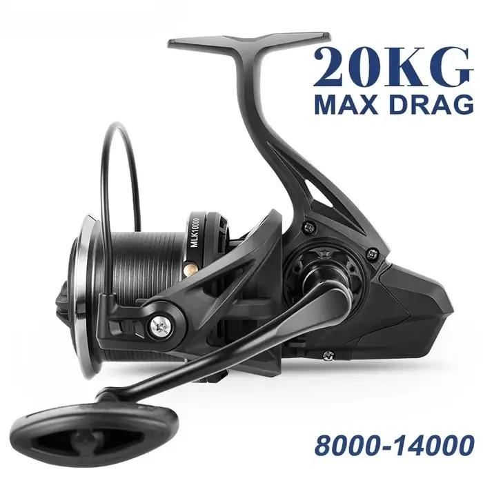 Moulinet Spinning Aluminium GLS Drag 20kg Anti-Corrosion Pêche Mer Plage Lac Rivière Occasions Spéciales