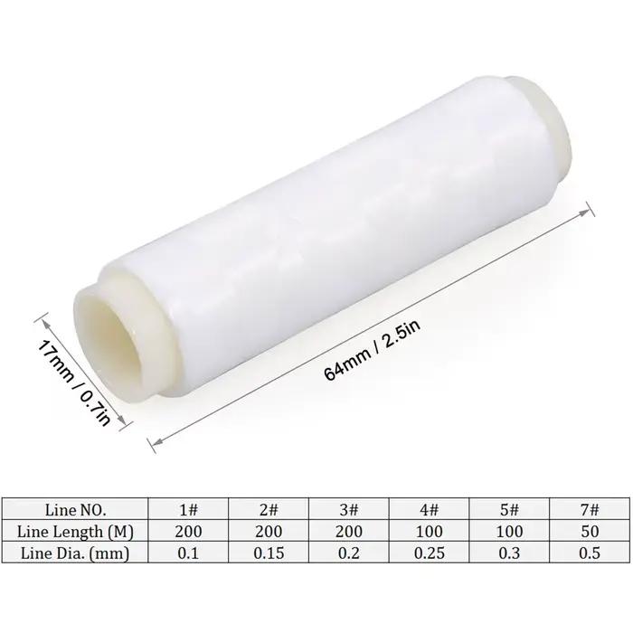 Fil élastique haute résistance pour appâts de pêche en mer, lot de 4 pièces, sauvegarde de esches