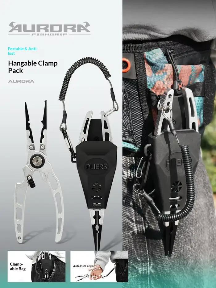 Pince multifonction pêche Hasida Aurora avec pèse-poisson et grip rotatif 360° capacité 18kg en alliage aluminium