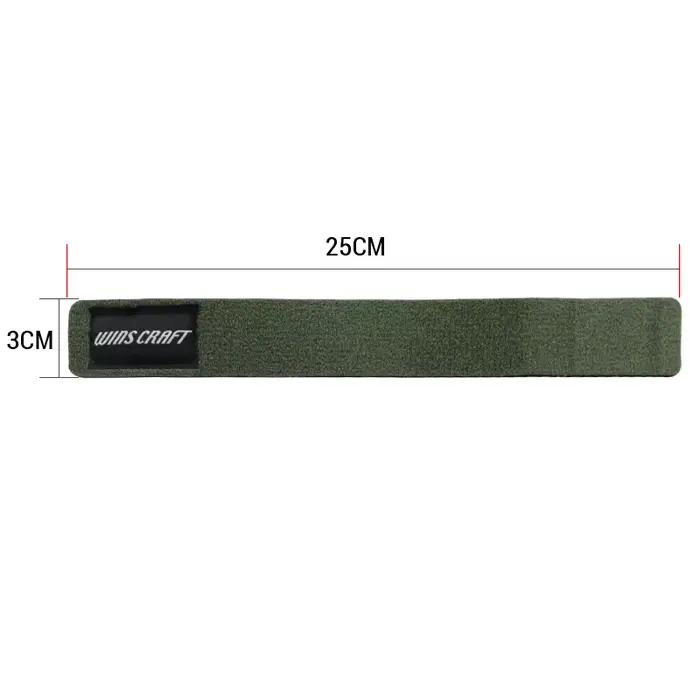 2 sangles élastiques réutilisables pour canne à pêche - Version améliorée 25x3cm robuste et durable