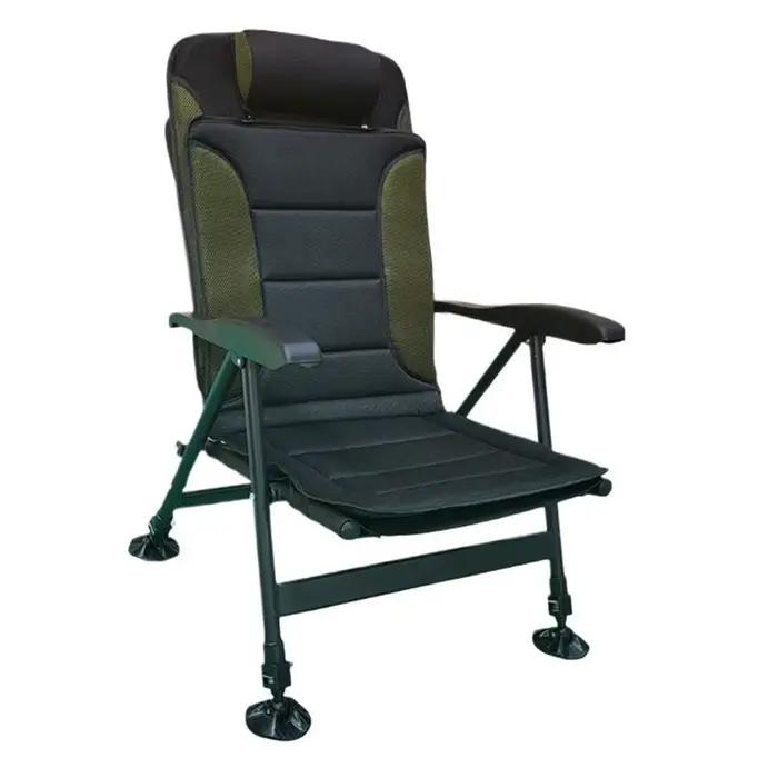 Chaise de pêche réglable et inclinable tout-terrain pour camping et activités extérieures