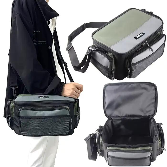 Sac de pêche Oxford grande capacité JSFUN - Boîte de rangement multifonction pour outils et leurres