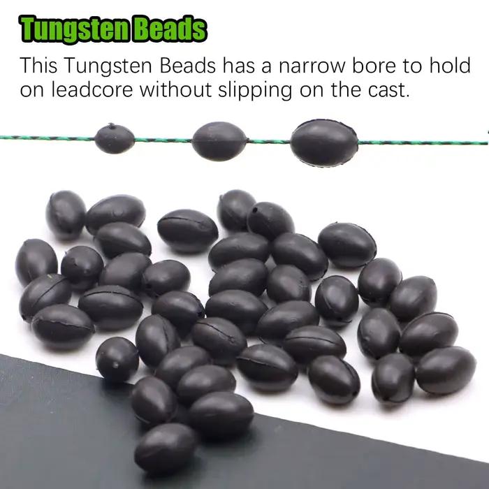 10 perles en tungstène sans plomb pour ligne leader chod rig, accessoires carpe et pêche à