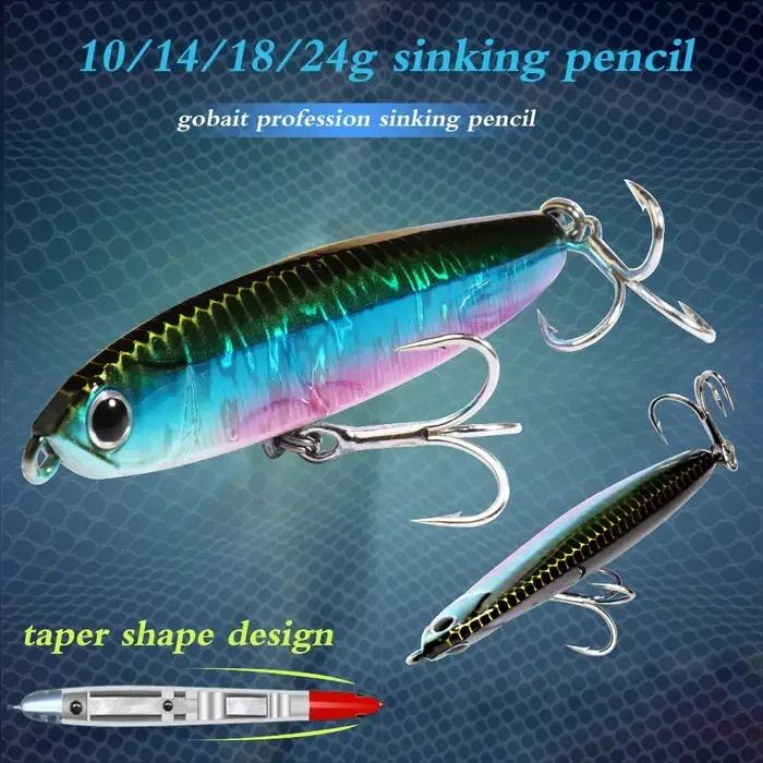 Leurre GOBAIT sinking pencil 8-10cm pour pêche carnassiers - popper plopper métal jig wobbler casting