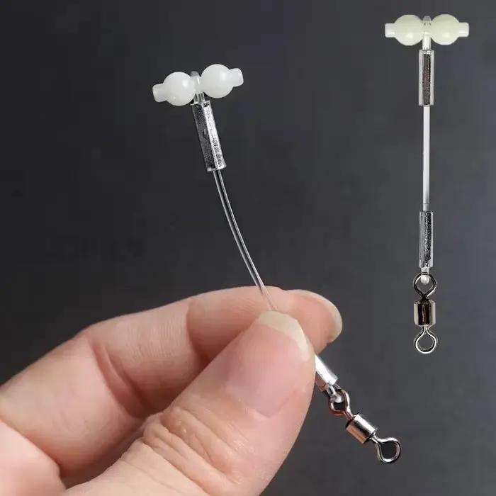 5 supports luminescents pour bas de ligne avec gourde pivotante, accessoires pêche en mer DIY et