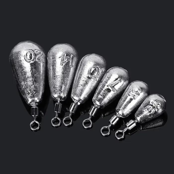 10 plombs goutte d'eau 3.5g à 20g - Accessoires de plombage pour pêche en mer et rivière