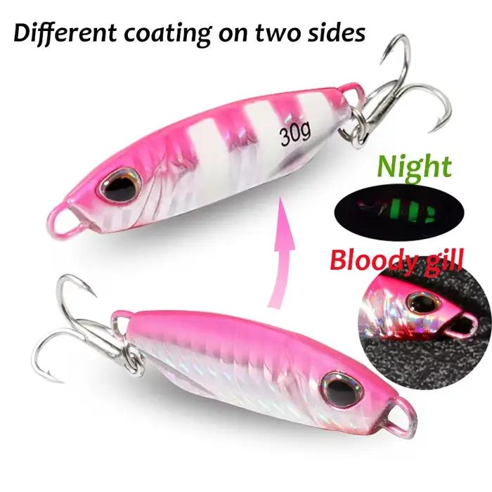 Leurre métal jig 10g à 40g - Cuiller casting pour pêche du bord en mer et lac français