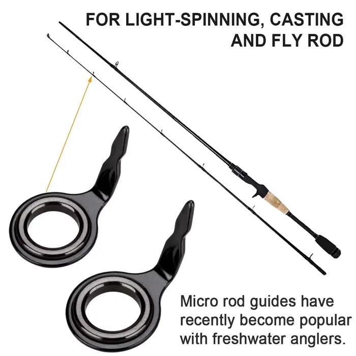 Kit réparation anneaux micro guides single foot 5-10 pièces light spinning casting fly rod - FishTrip