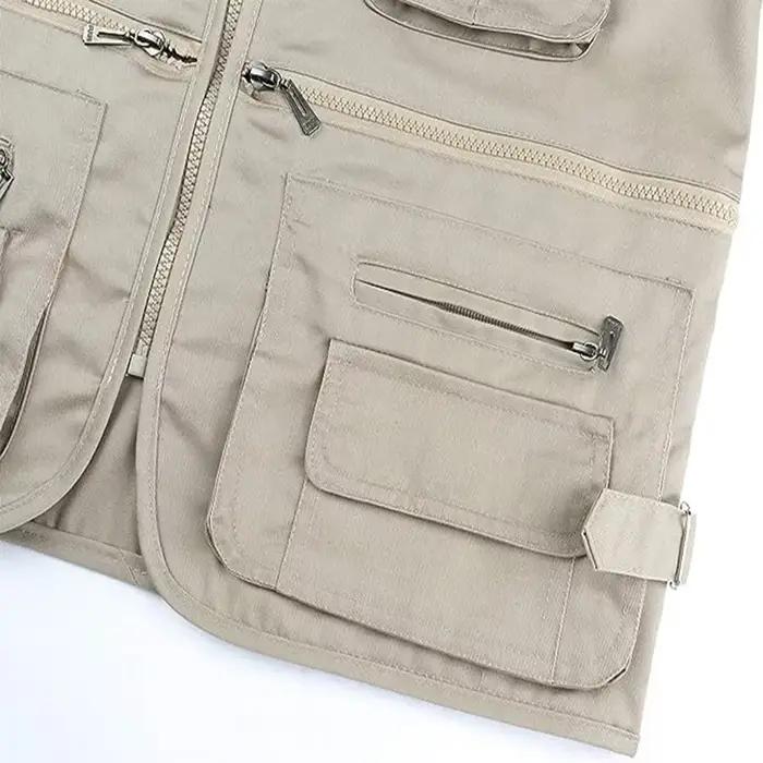 Veste de pêche homme multi-poches respirante - Veste légère chasse randonnée - Veste de sport outdoor simple