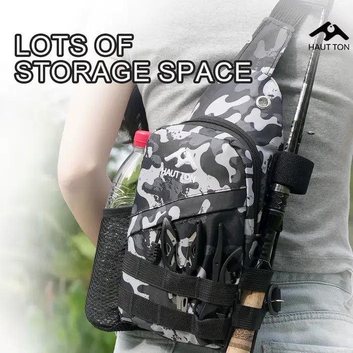 Sac à dos pêche léger HAUT TON waterproof oxford - Multifonction leurres cannes portable