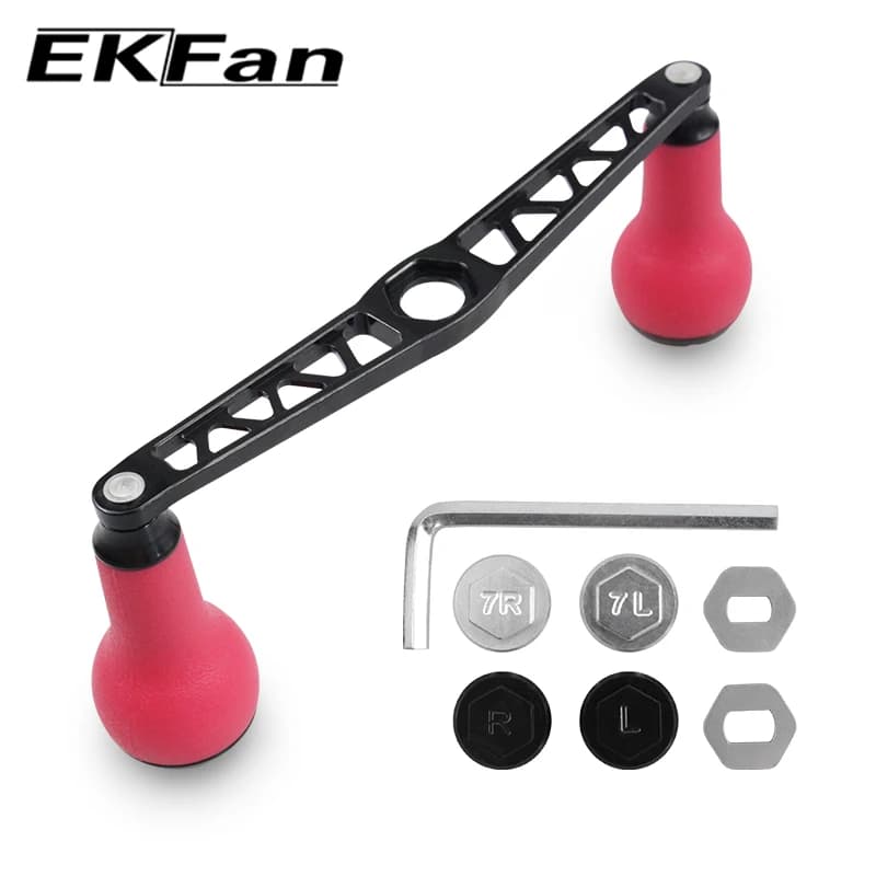 Poignée en alliage aluminium 140mm avec manche TPE pour moulinets SHI & DAI - Accessoire pêche